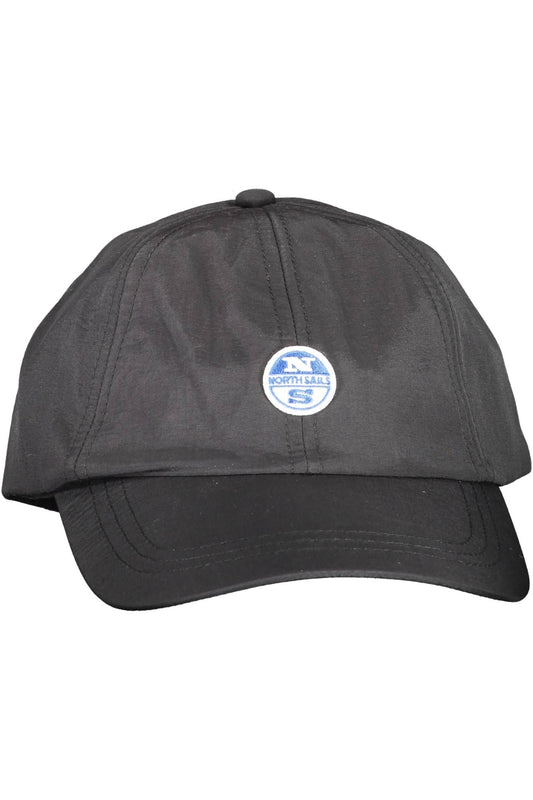 North Sails Sleek Black Visor Cap with Logo Detail North Sails