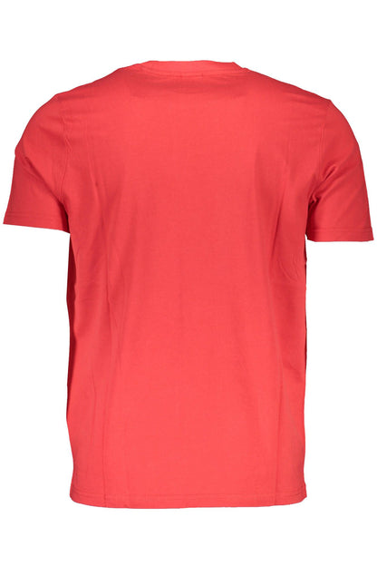 North Sails Vibrant Red Round Neck Tee with Logo Detail North Sails