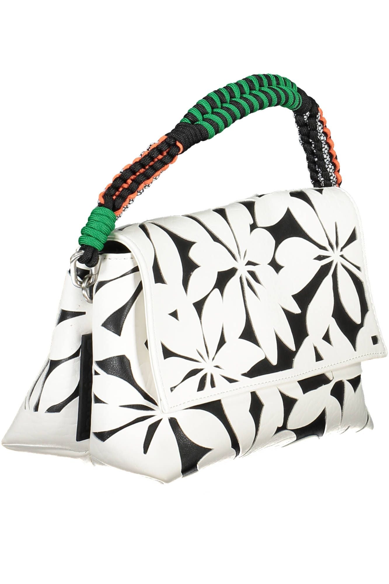 Desigual Chic White Contrasting Detail Shoulder Bag Desigual