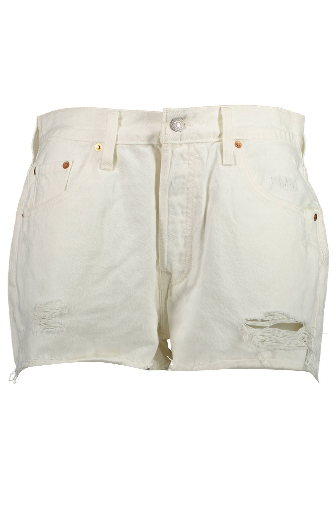 Levi's Chic White Denim Shorts with Classic Appeal Levi's