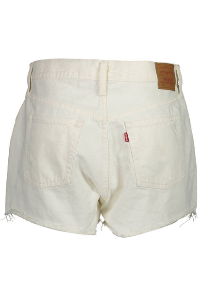 Levi's Chic White Denim Shorts with Classic Appeal Levi's