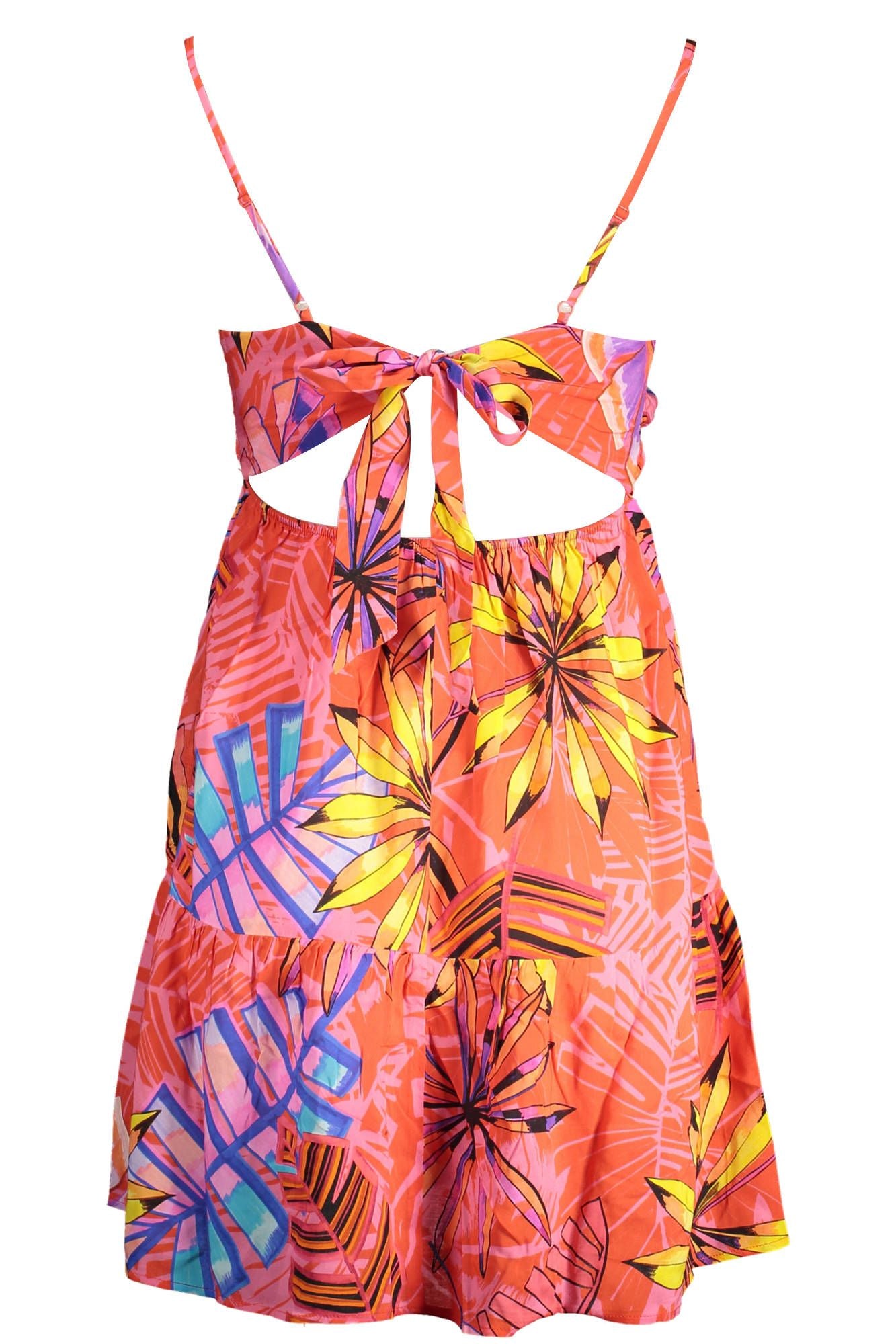 Desigual Radiant Pink Summer Dress with Delicate Details Desigual