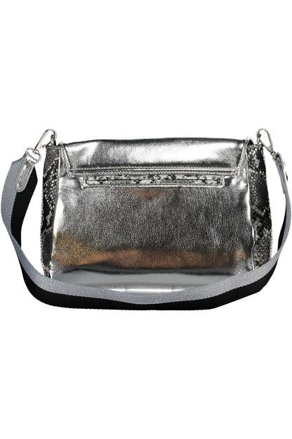 Desigual Elegant Silver Polyurethane Handbag Desigual