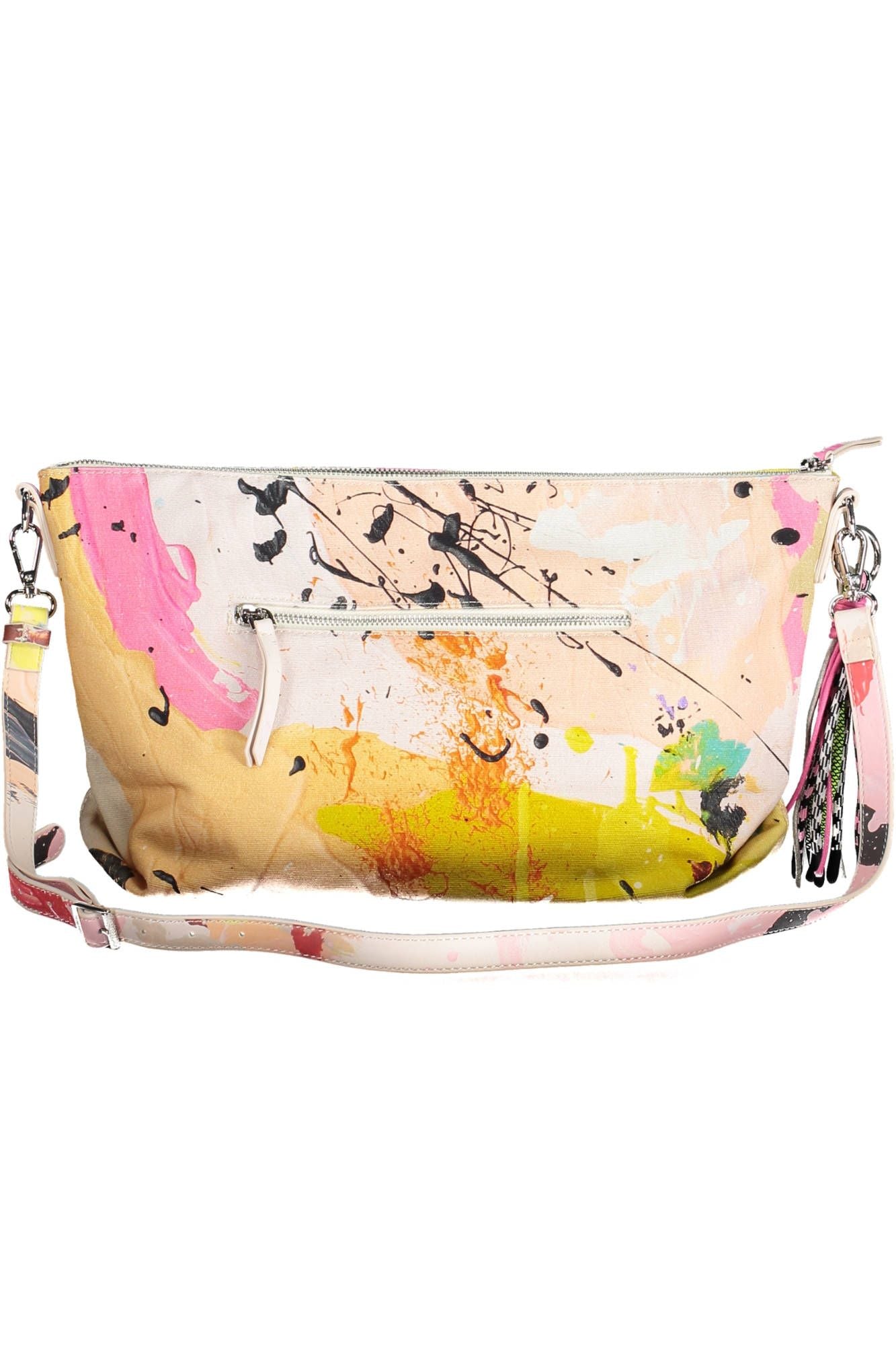 Desigual Chic White Contrasting Detail Shoulder Bag Desigual