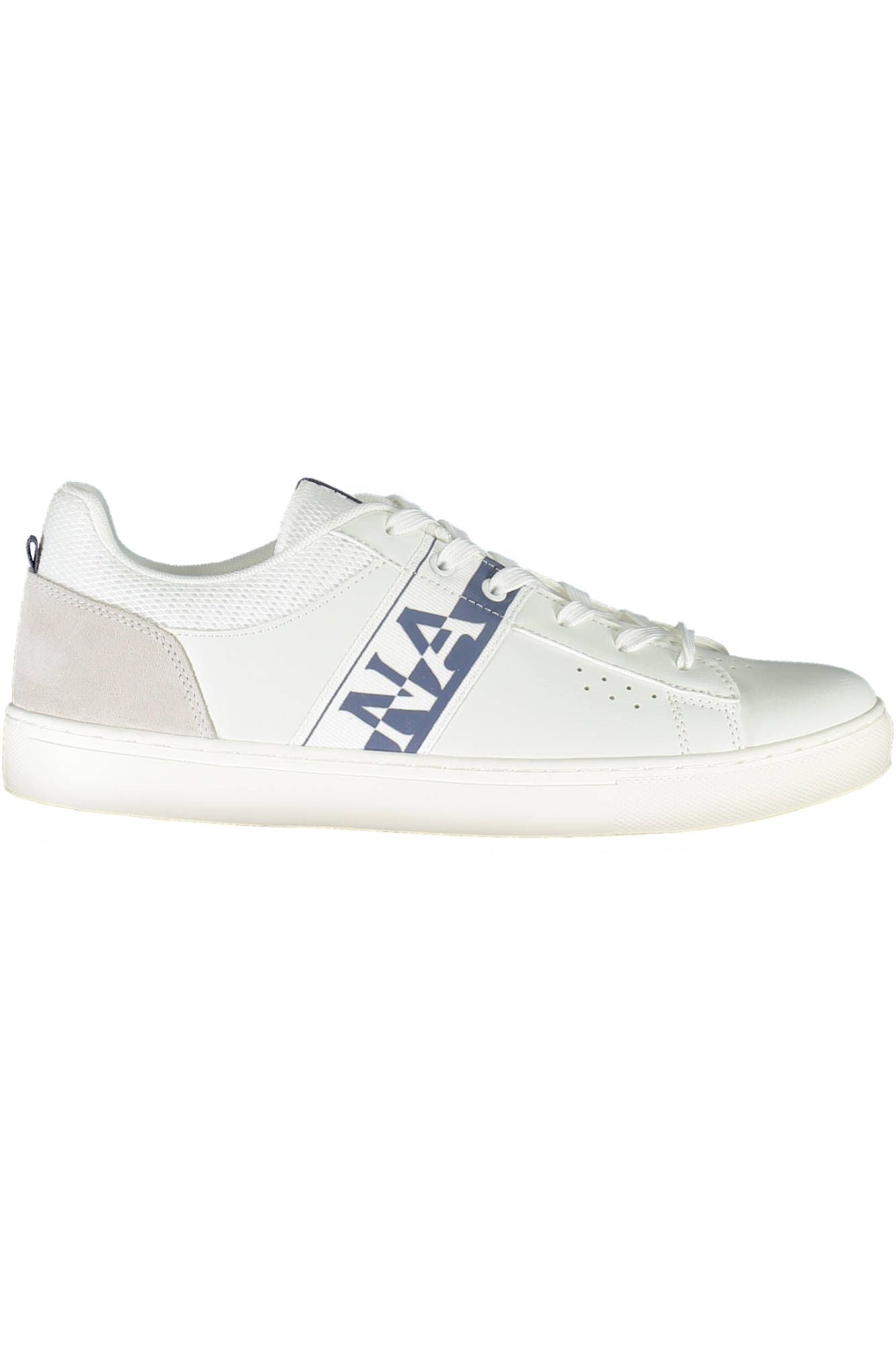 Napapijri Chic White Lace-Up Sneakers with Logo Accent Napapijri