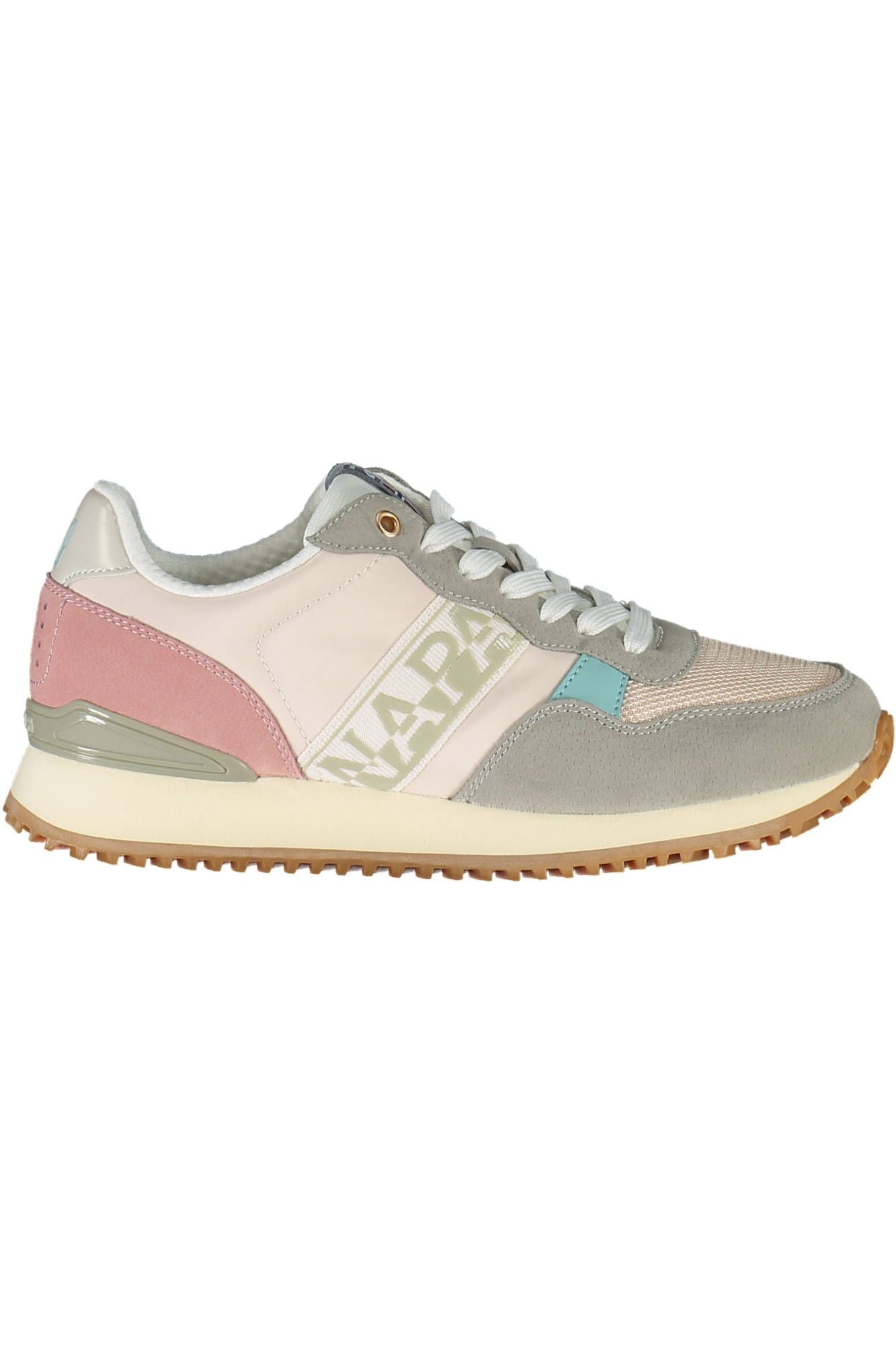 Napapijri Chic Pink Laced Sneakers with Logo Detail Napapijri