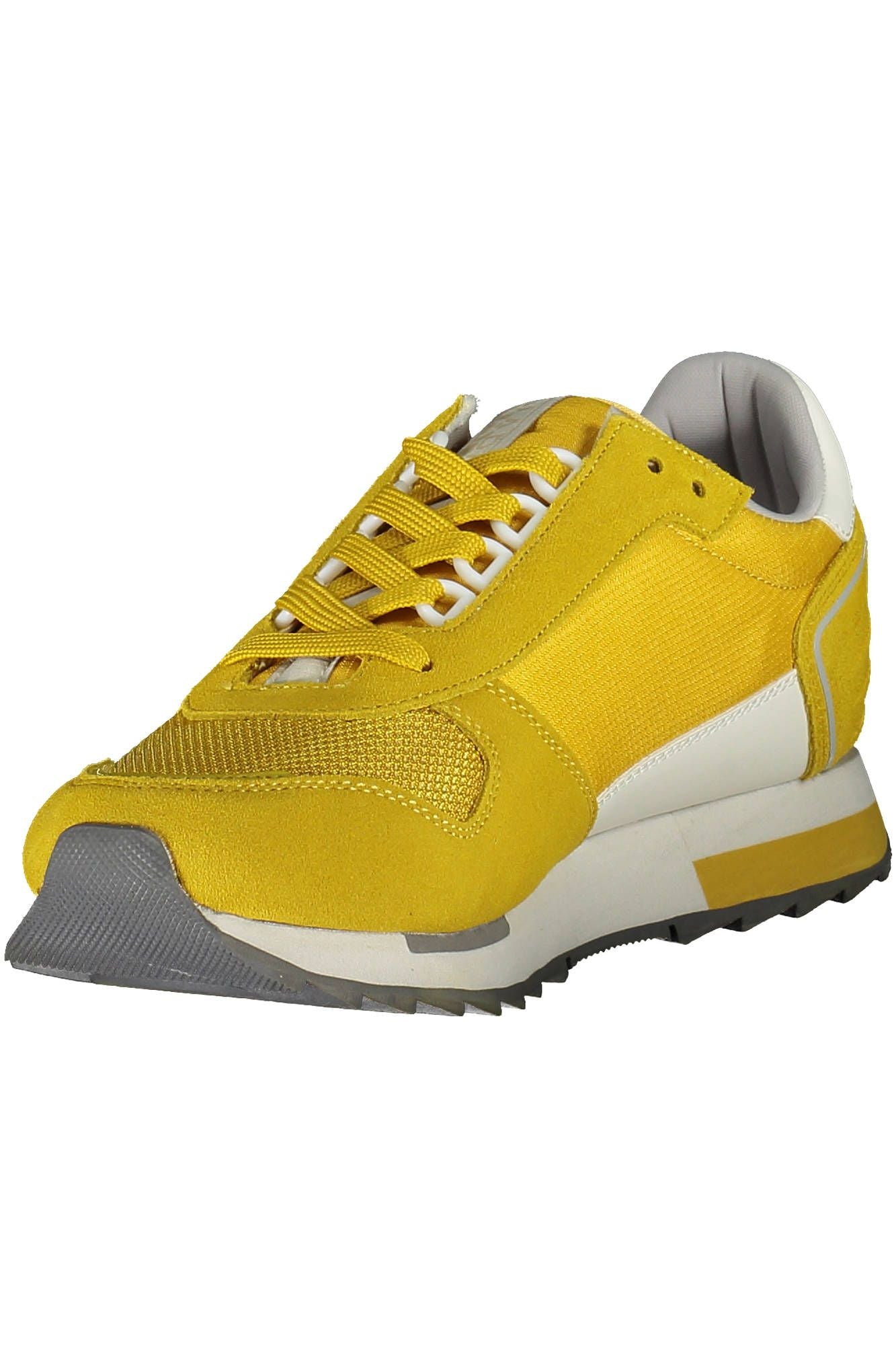 Napapijri Sleek Yellow Lace-Up Sport Sneakers Napapijri