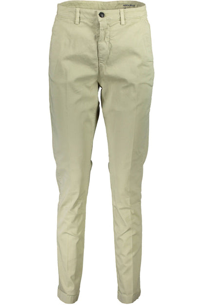 North Sails Chic Organic Cotton Gray Trousers North Sails