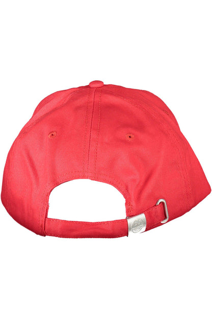 North Sails Elegant Red Cotton Cap with Logo Visor North Sails