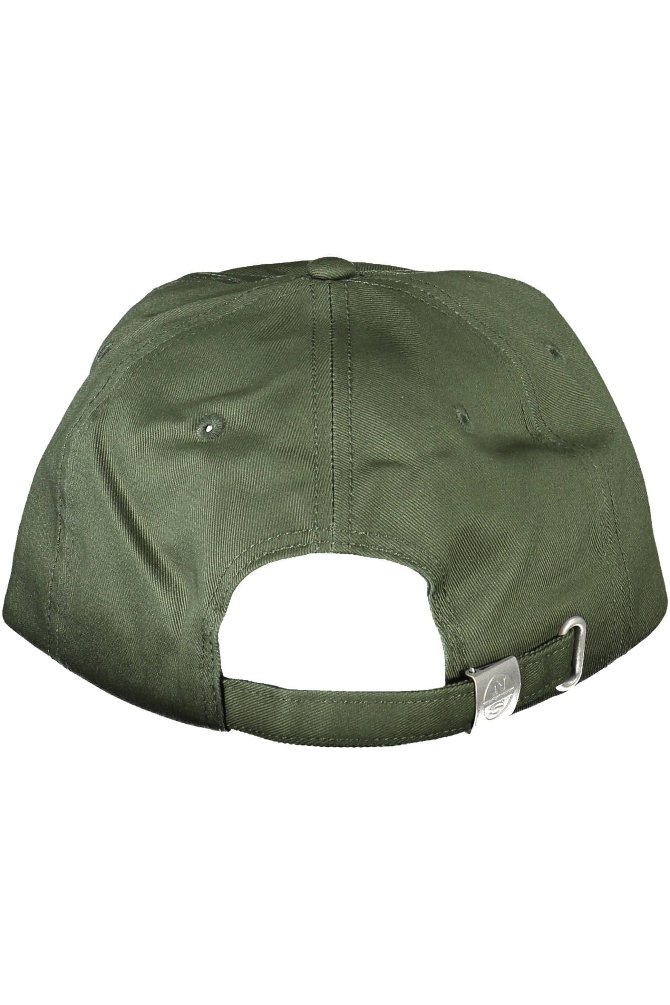 North Sails Green Cotton Cap with Visor and Logo Accent North Sails