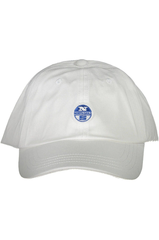 North Sails Elegant White Visor Cap with Logo Detail North Sails