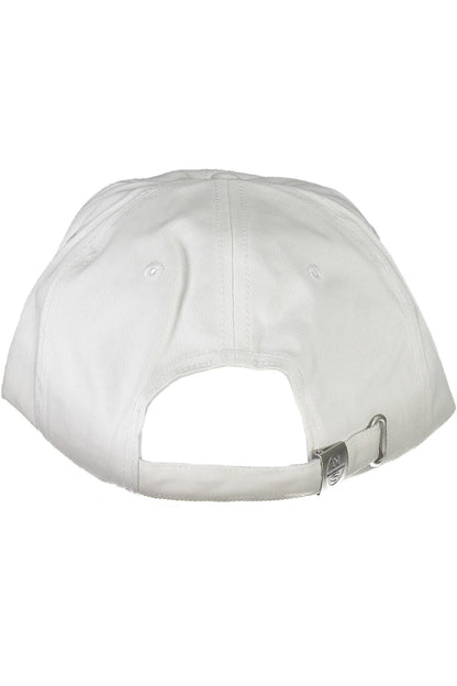 North Sails Elegant White Visor Cap with Logo Detail North Sails