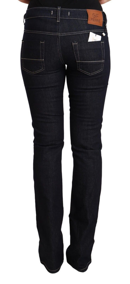 GF Ferre Chic Low Waist Skinny Jeans in Timeless Black GF Ferre