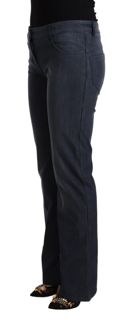 MARGHI LO' Chic Dark Blue Straight Cut Jeans MARGHI LO'