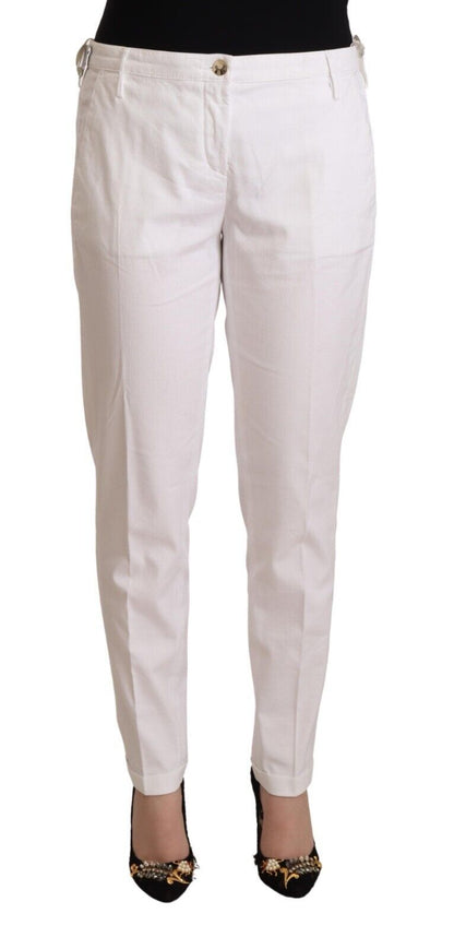 Jacob Cohen Elegant Mid Waist Tapered Trousers Jacob Cohen