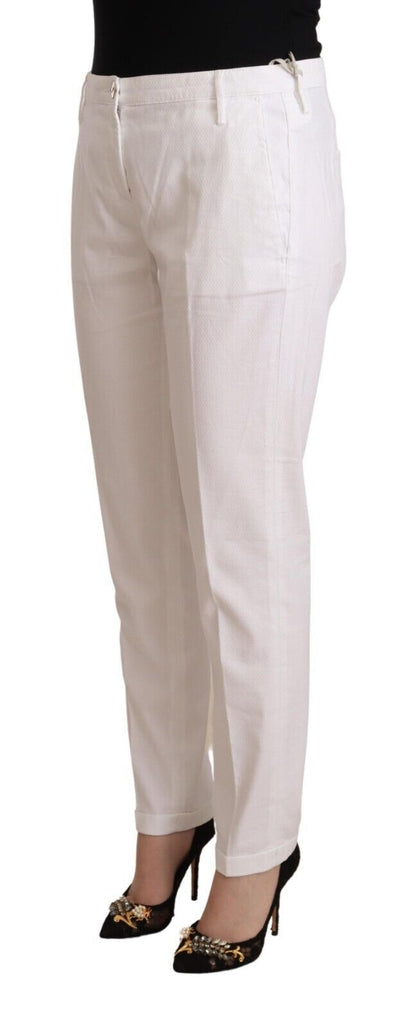 Jacob Cohen Elegant Mid Waist Tapered Trousers Jacob Cohen