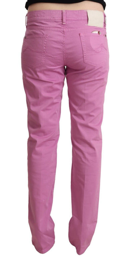 Jacob Cohen Elegant Tapered Pink Denim Jeans Jacob Cohen