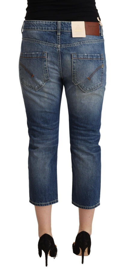 Dondup Elegant Mid-Waist Cotton Denim Jeans Dondup