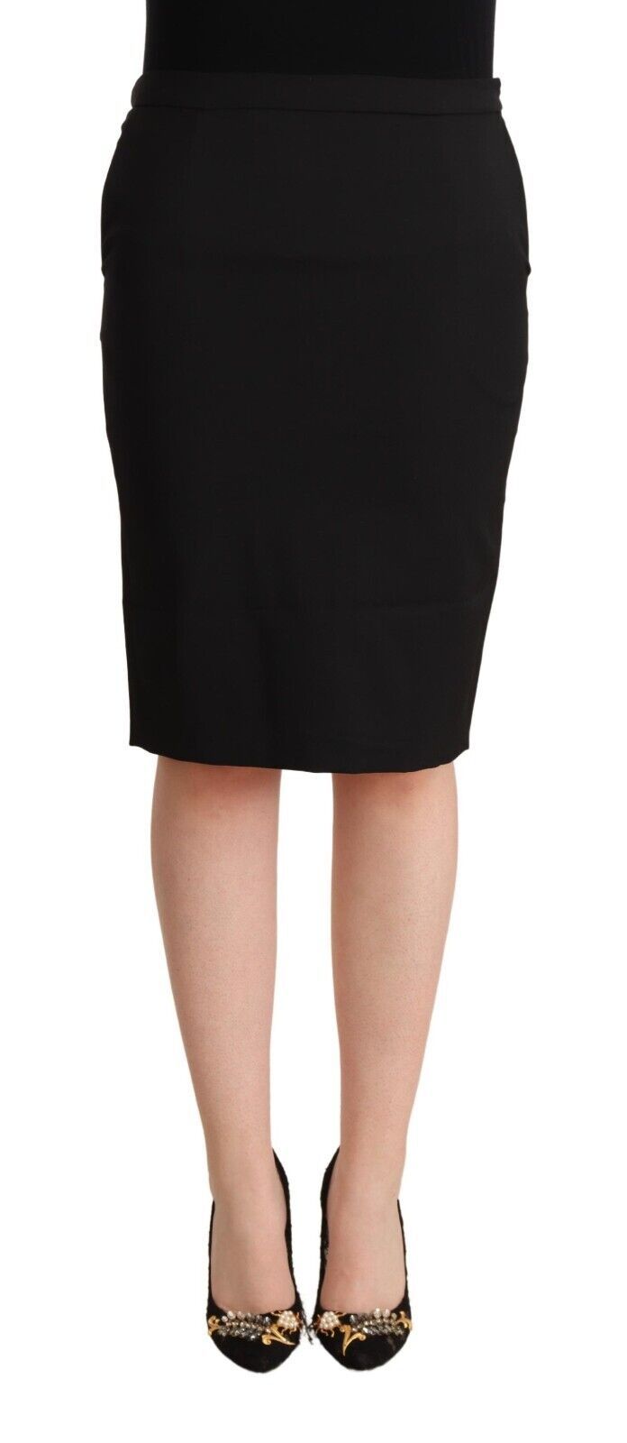 GF Ferre Chic Pencil Cut Knee-Length Skirt GF Ferre