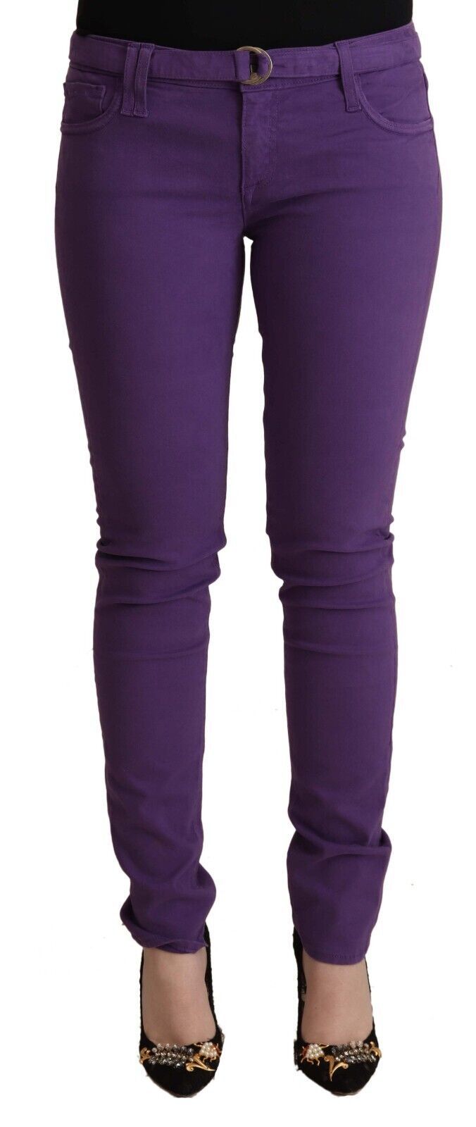 CYCLE Chic Purple Low Waist Skinny Jeans CYCLE