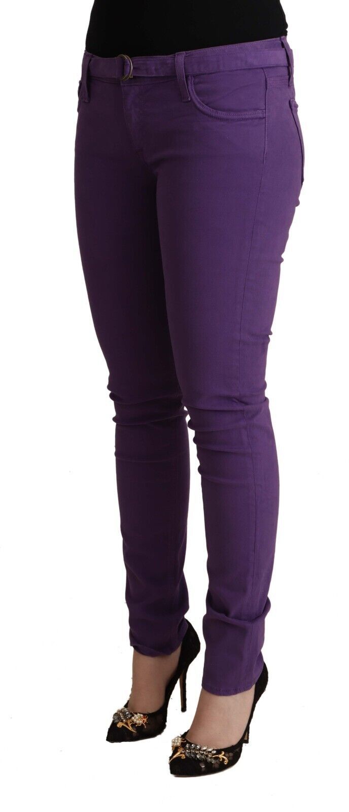 CYCLE Chic Purple Low Waist Skinny Jeans CYCLE