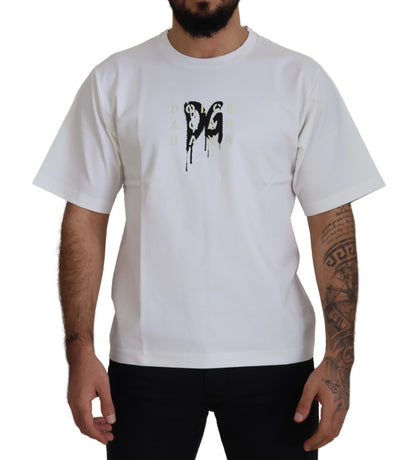 Dolce & Gabbana Timeless White Logo Crewneck Tee Dolce & Gabbana