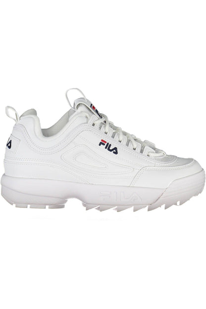 Fila Sleek White Sports Sneakers with Embroidered Accents Fila