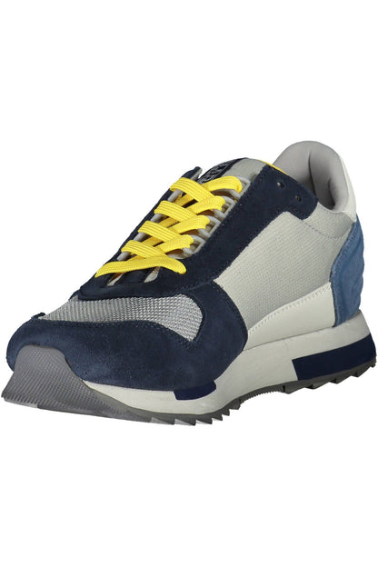 Napapijri Exquisite Gray Sports Sneakers with Bold Details Napapijri