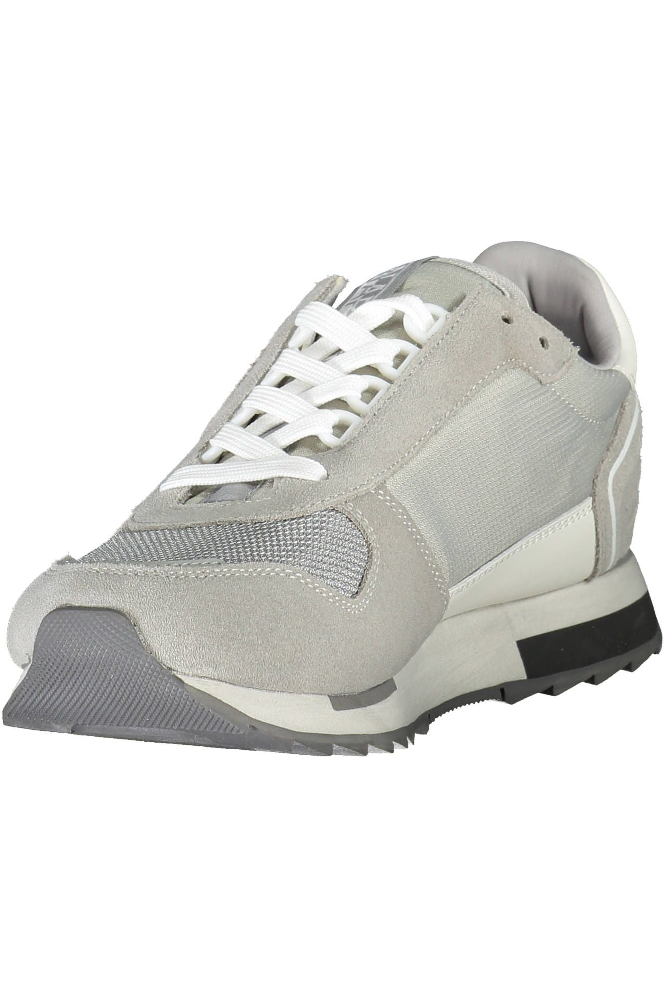 Napapijri Gray Contrast Lace-Up Sneakers Napapijri