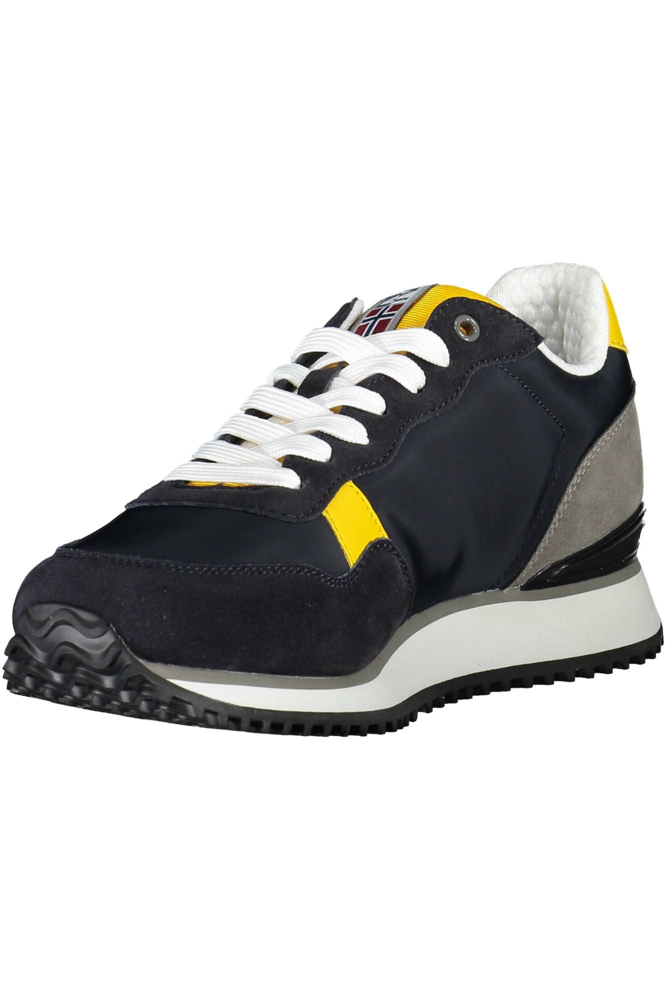 Napapijri Sleek Blue Contrasting Laced Sports Sneakers Napapijri