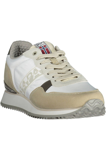 Napapijri Elegant White Sneakers with Contrasting Accents Napapijri