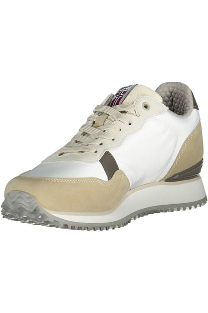 Napapijri Elegant White Sneakers with Contrasting Accents Napapijri