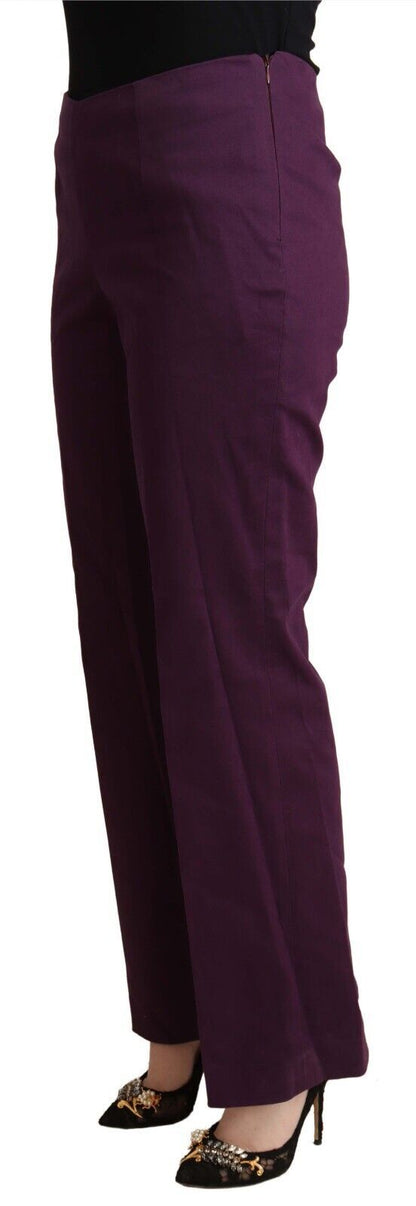 BENCIVENGA Elegant Violet High Waist Tapered Pants BENCIVENGA