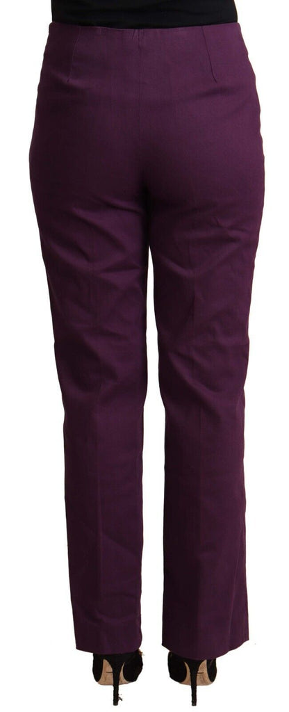 BENCIVENGA Elegant Violet High Waist Tapered Pants BENCIVENGA