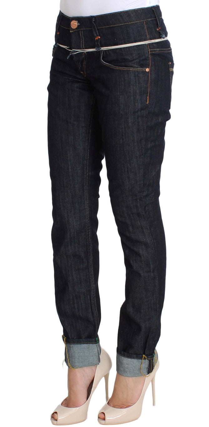 Acht Elegant Straight Leg Dark Blue Jeans Acht