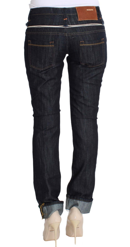 Acht Elegant Straight Leg Dark Blue Jeans Acht