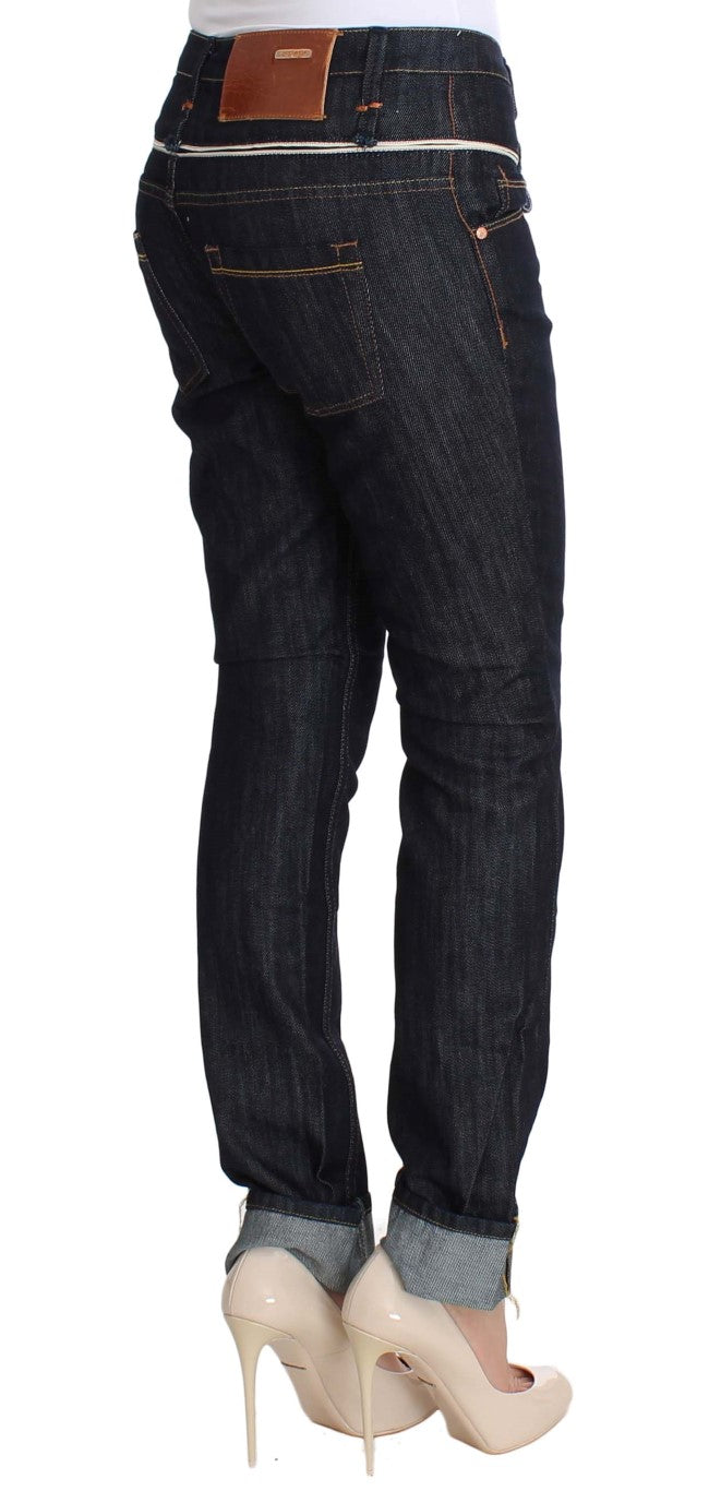 Acht Elegant Straight Leg Dark Blue Jeans Acht