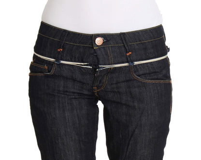 Acht Elegant Straight Leg Dark Blue Jeans Acht