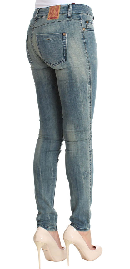 PLEIN SUD Chic Slim Skinny Blue Wash Denim PLEIN SUD