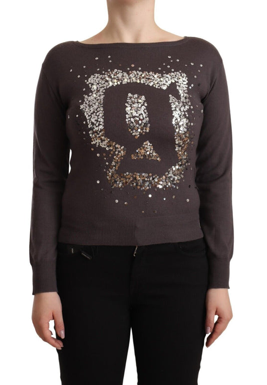 John Galliano Elegant Wool Long Sleeve Sweater John Galliano