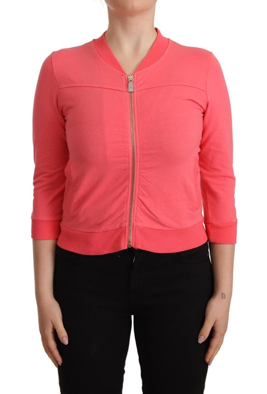 Blumarine Elegant Pink Full Zip Sweater Blumarine