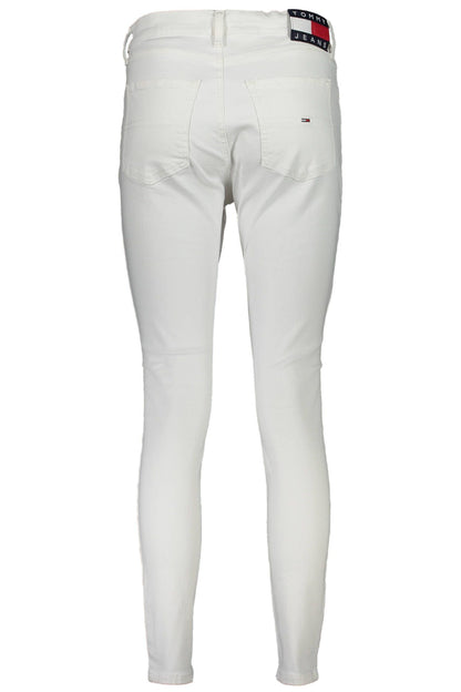 Tommy Hilfiger White Cotton Women Jeans