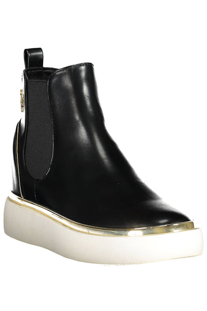 U.S. POLO ASSN. Elegant Black Low Ankle Boots with Side Elastic U.S. POLO ASSN.