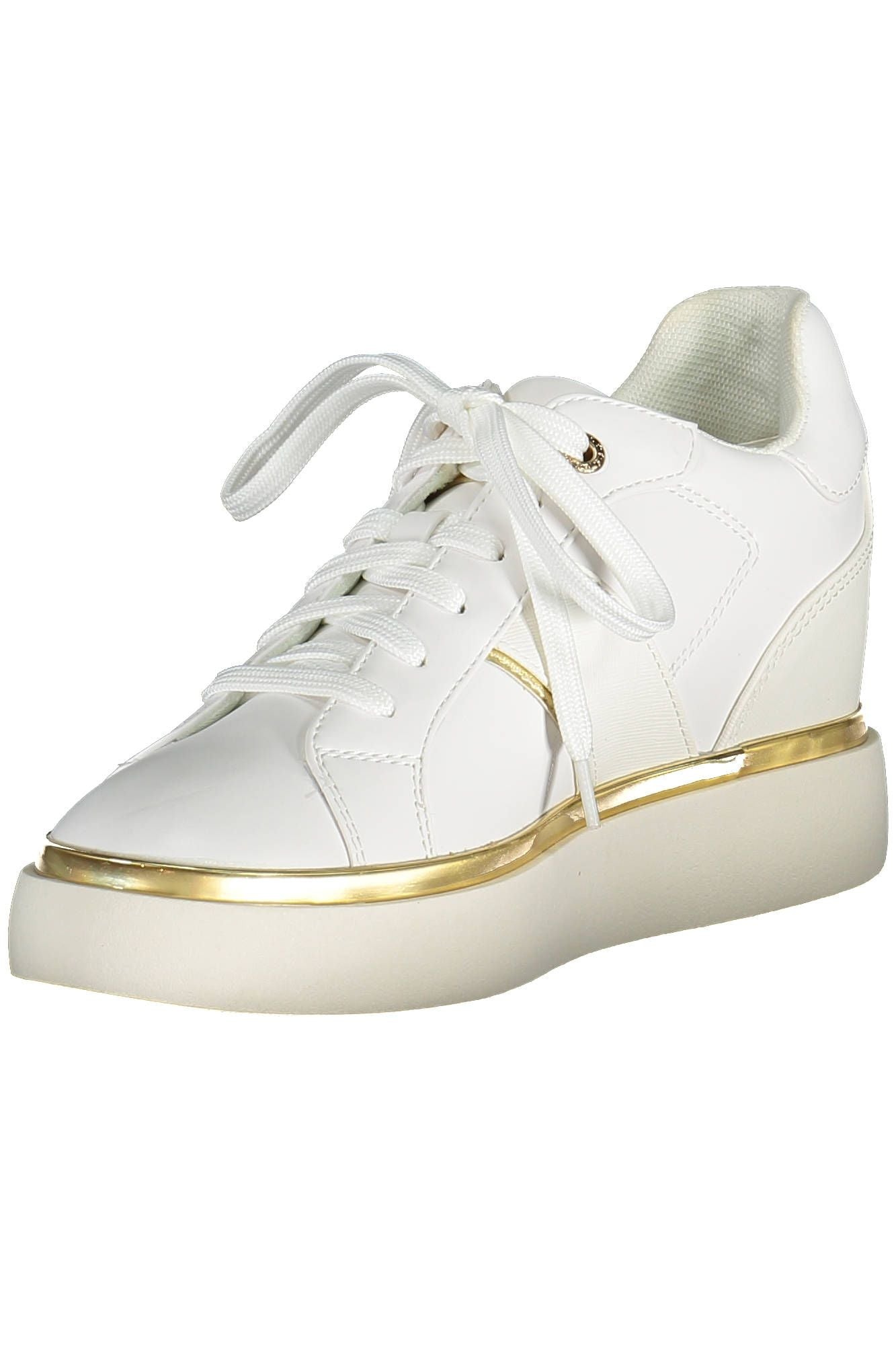 U.S. POLO ASSN. Chic White Lace-Up Sneakers with Logo Detail U.S. POLO ASSN.