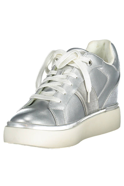 U.S. POLO ASSN. Silver Lace-Up Sports Sneakers with Logo Detail U.S. POLO ASSN.