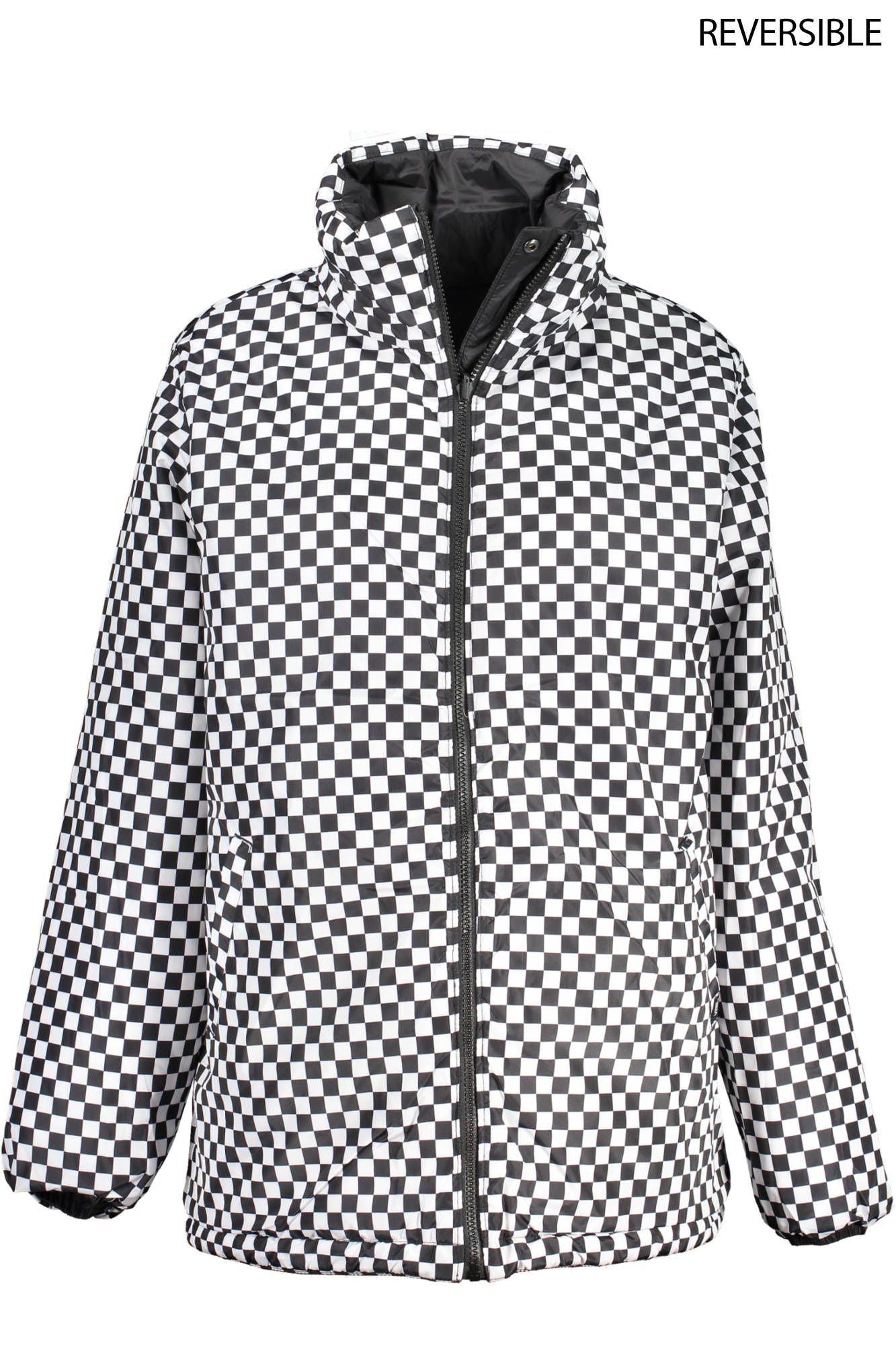 Vans Reversible Black Check Long Sleeve Jacket Vans