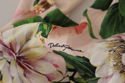 Dolce & Gabbana Elegant Floral Silk Wrap Dress Dolce & Gabbana