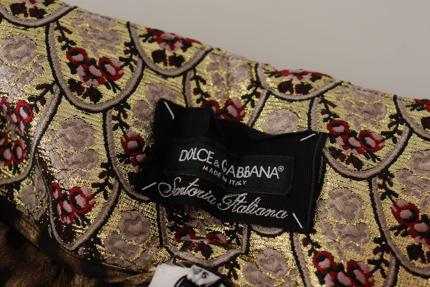 Dolce & Gabbana High Waist Cropped Leopard Jacquard Pants Dolce & Gabbana