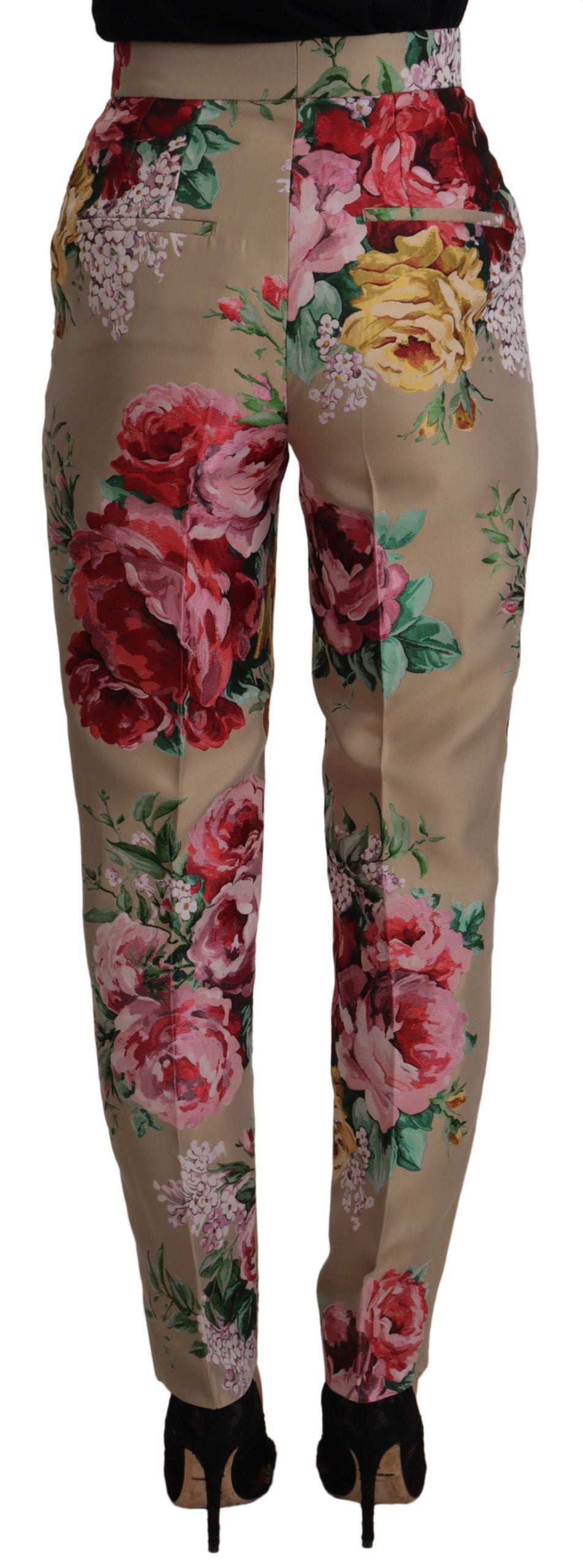 Dolce & Gabbana Floral High-Waist Dress Pants Dolce & Gabbana