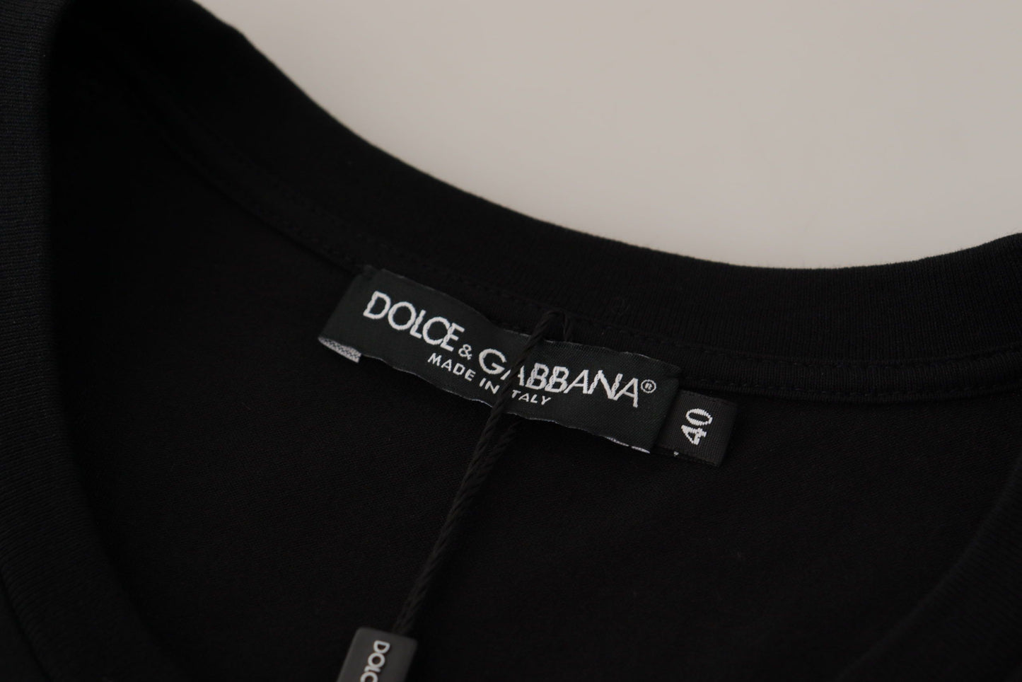 Dolce & Gabbana Chic Black Logo Cotton Tee for Women Dolce & Gabbana